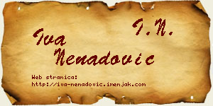 Iva Nenadović vizit kartica